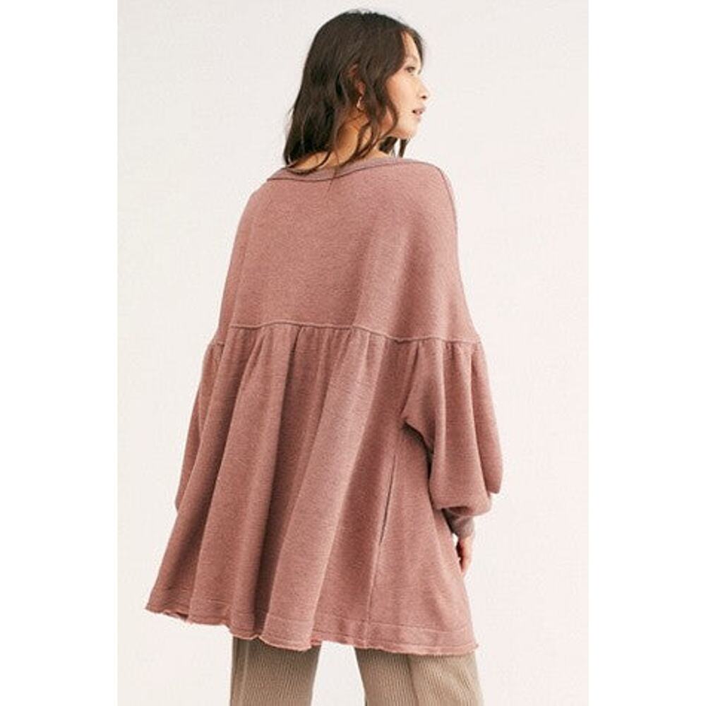 Free People Prudence Pullover Desert Rose - M - Picture 2 of 3